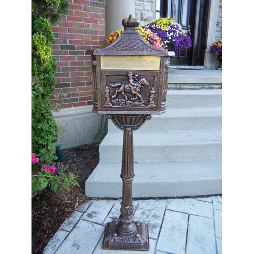 Oakland Living Locking Mailbox with Post Included & Reviews Wayfair